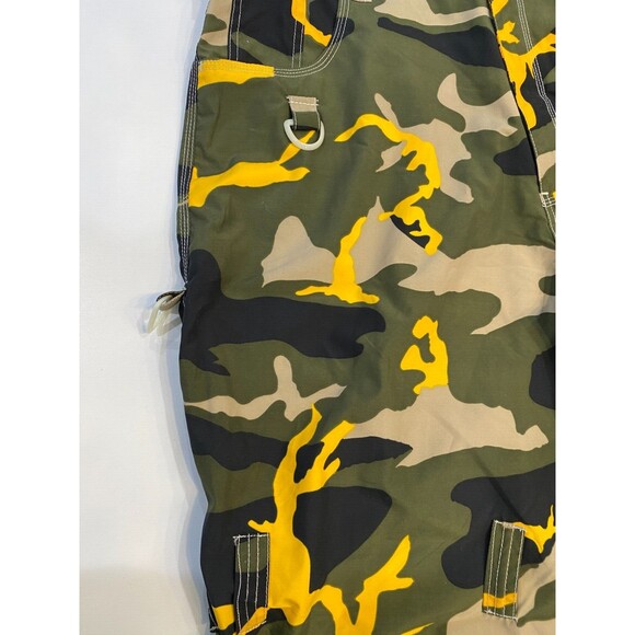 VTG MacGear Pants Men's Size 38 Green Yellow Camo Cargo Baggy Y2K Rave Skater - Picture 5 of 14